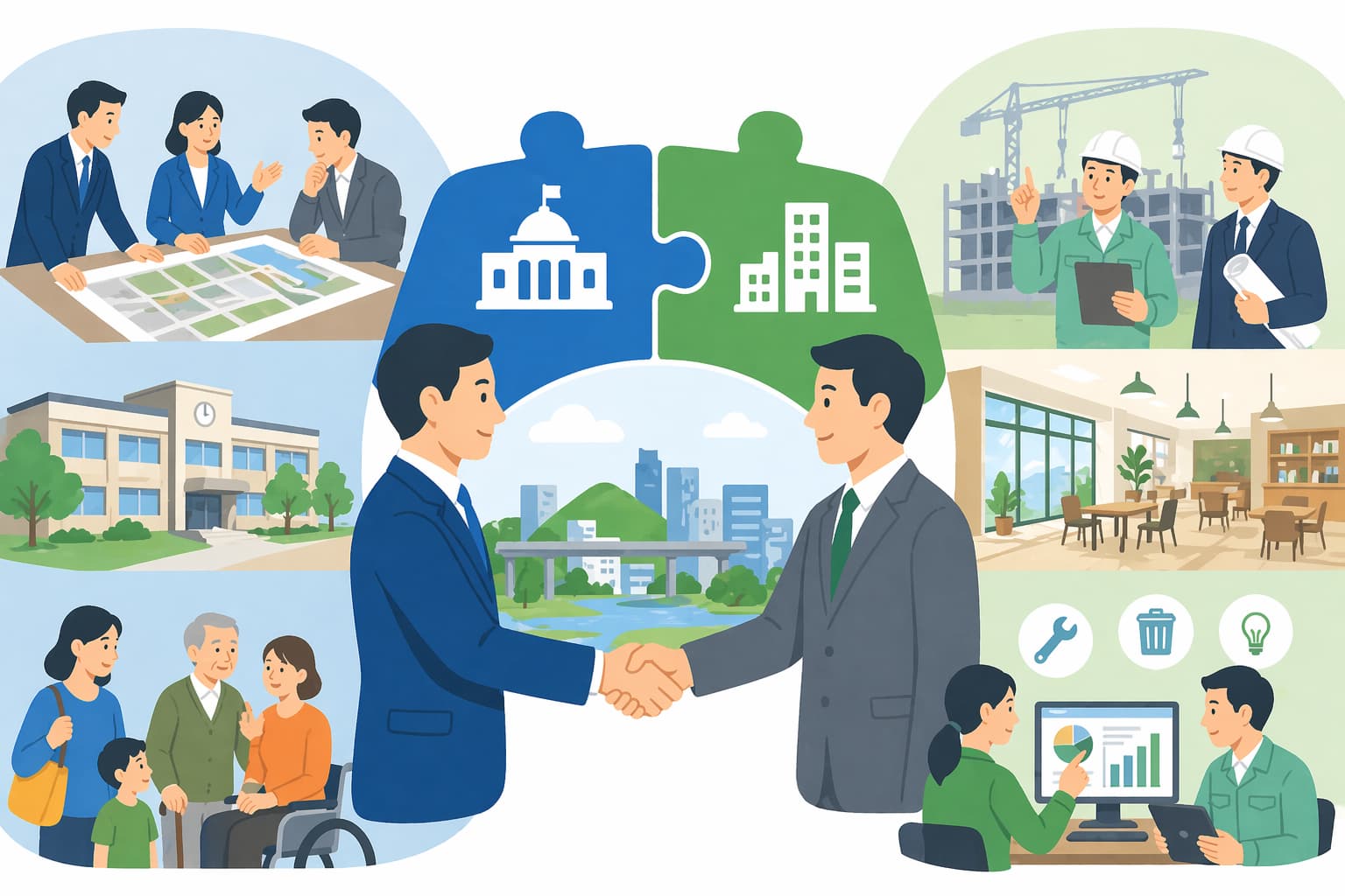 官民連携のイメージ画像