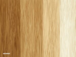 突板張りのイメージ