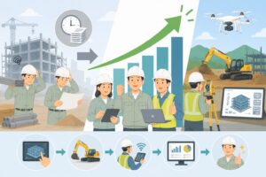 建設業における生産性向上のイメージ画像